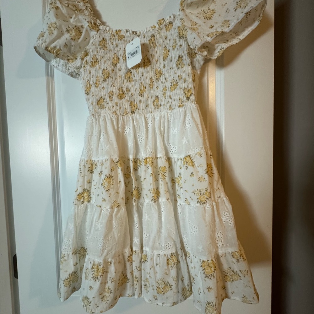 Alter’d state white and yellow flowers dress